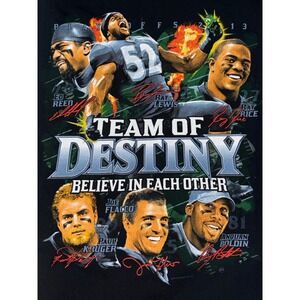 Baltimore Ravens Super Bowl XLVII Team of Destiny Shirt Ed Reed Ray Lewis Flacco